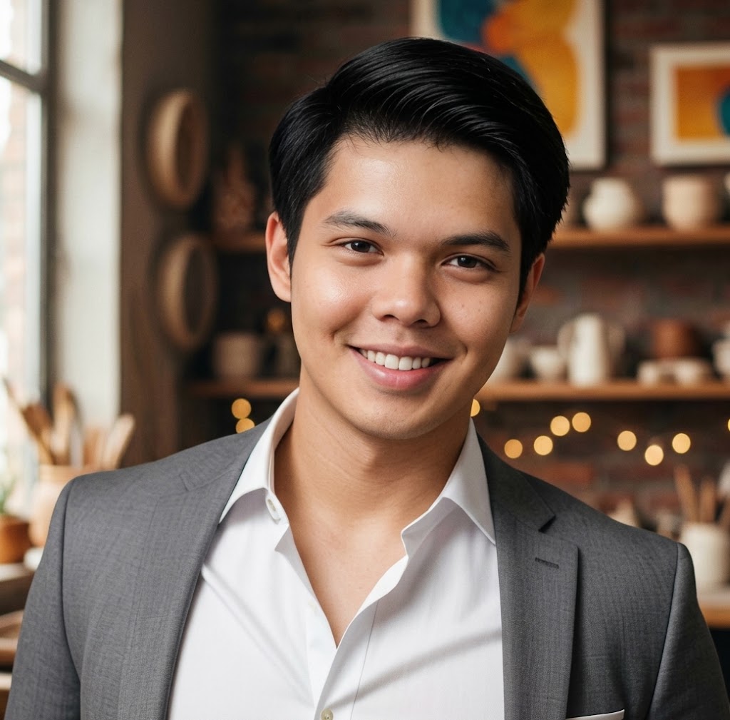 Customer review portrait image