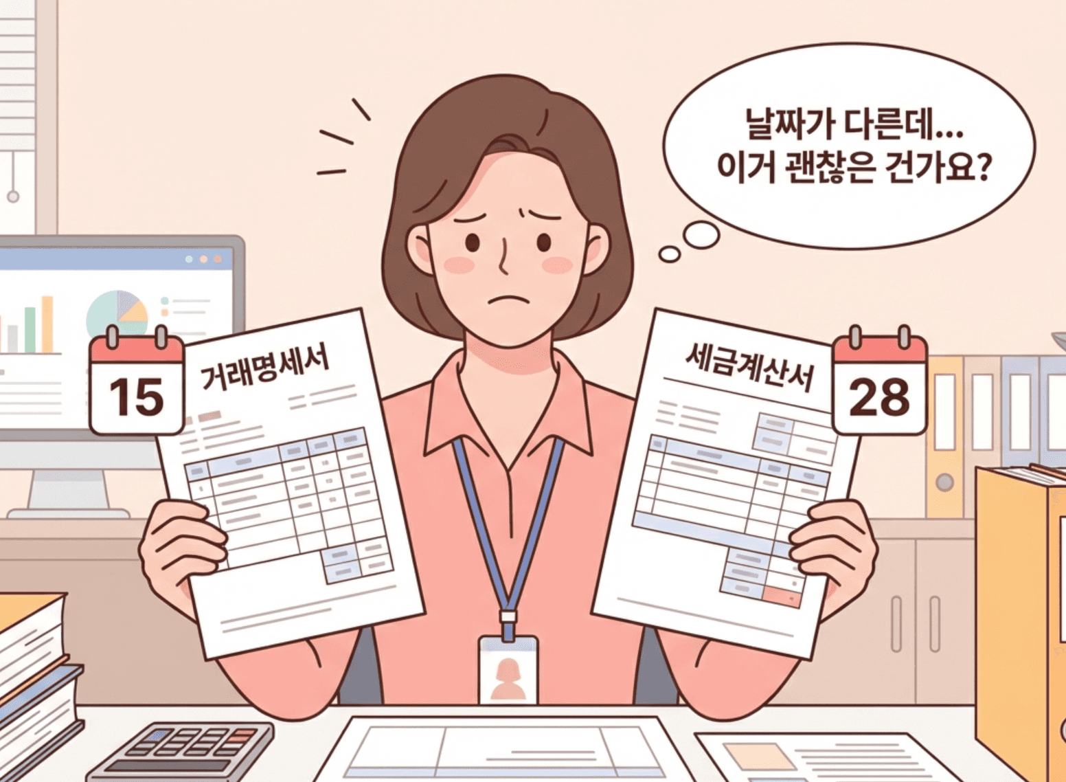 거래명세서 세금계산서 작성일자 구분