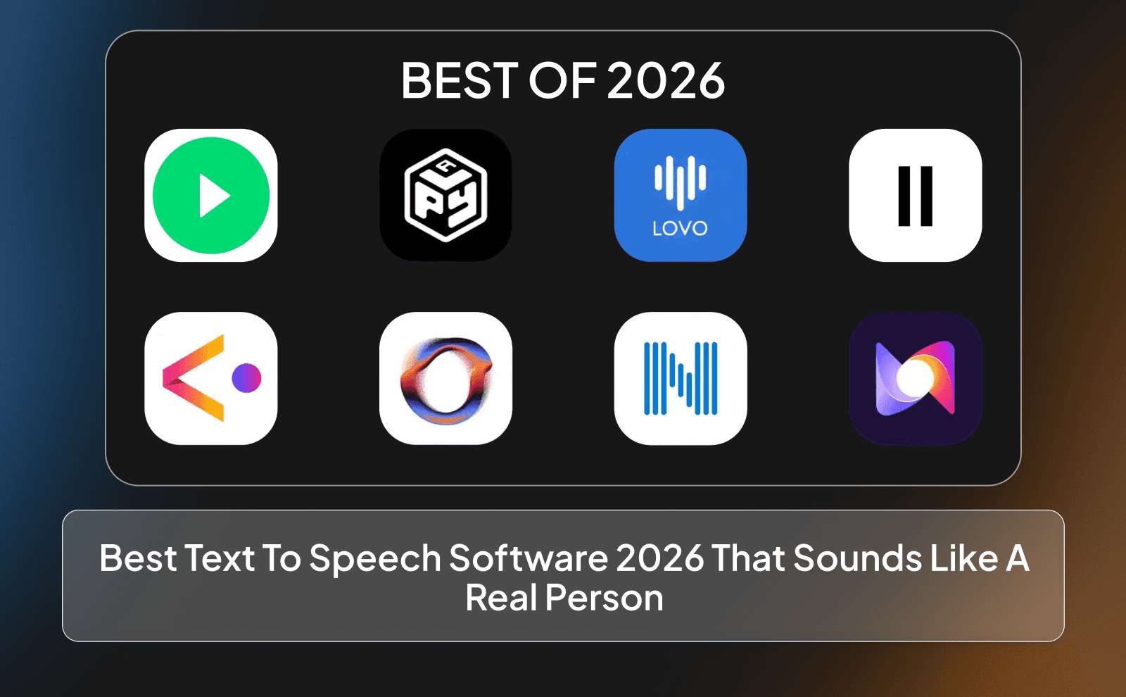 Best text to speech software 2026 that sounds like a real person