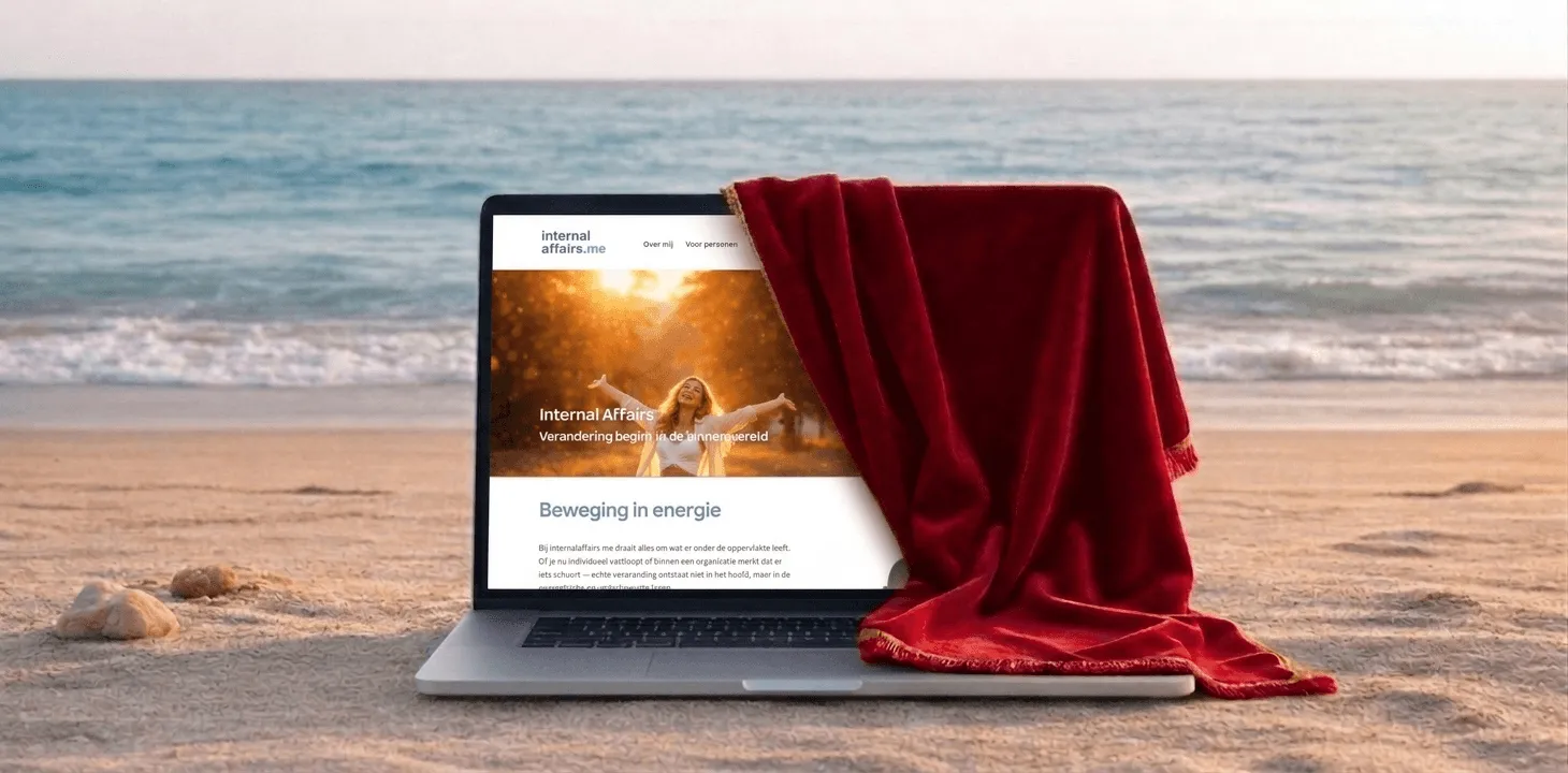 Responsief webdesign voor internalaffairs.me door the horizon lab in Nijmegen