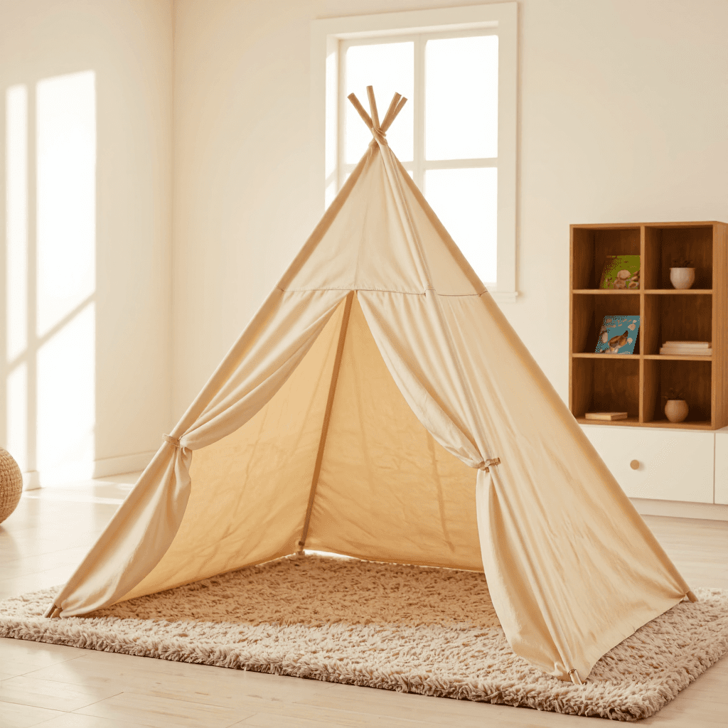 product photography of a children's play tent