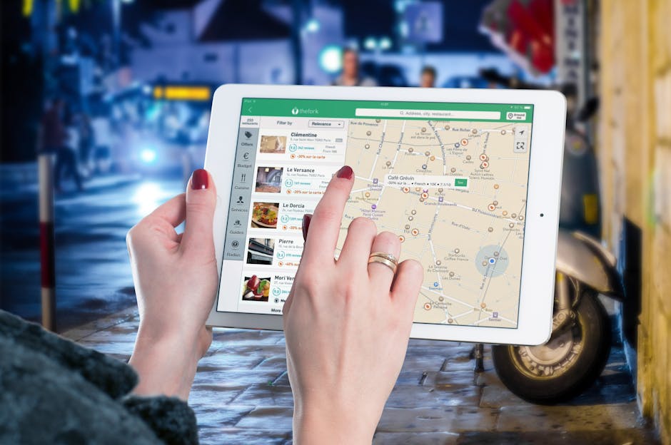 website's location page on a tablet - local SEO for businesses