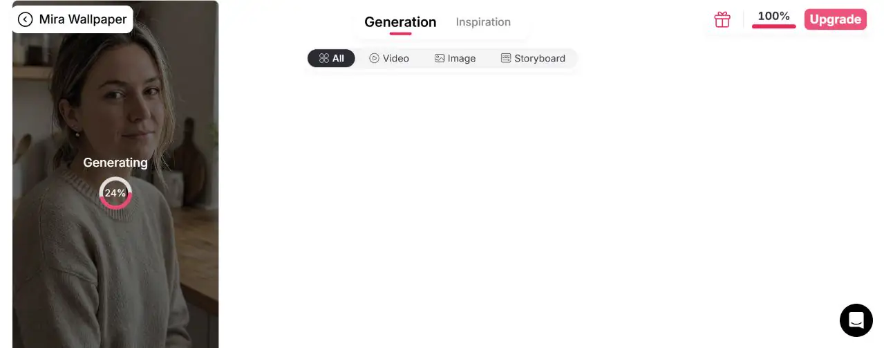 APOB Generation feed が、制作中のAIファンタジーポートレートを表示しています。