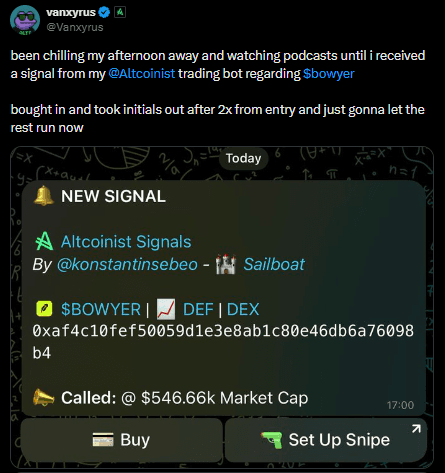 Twitter testimonial screenshot