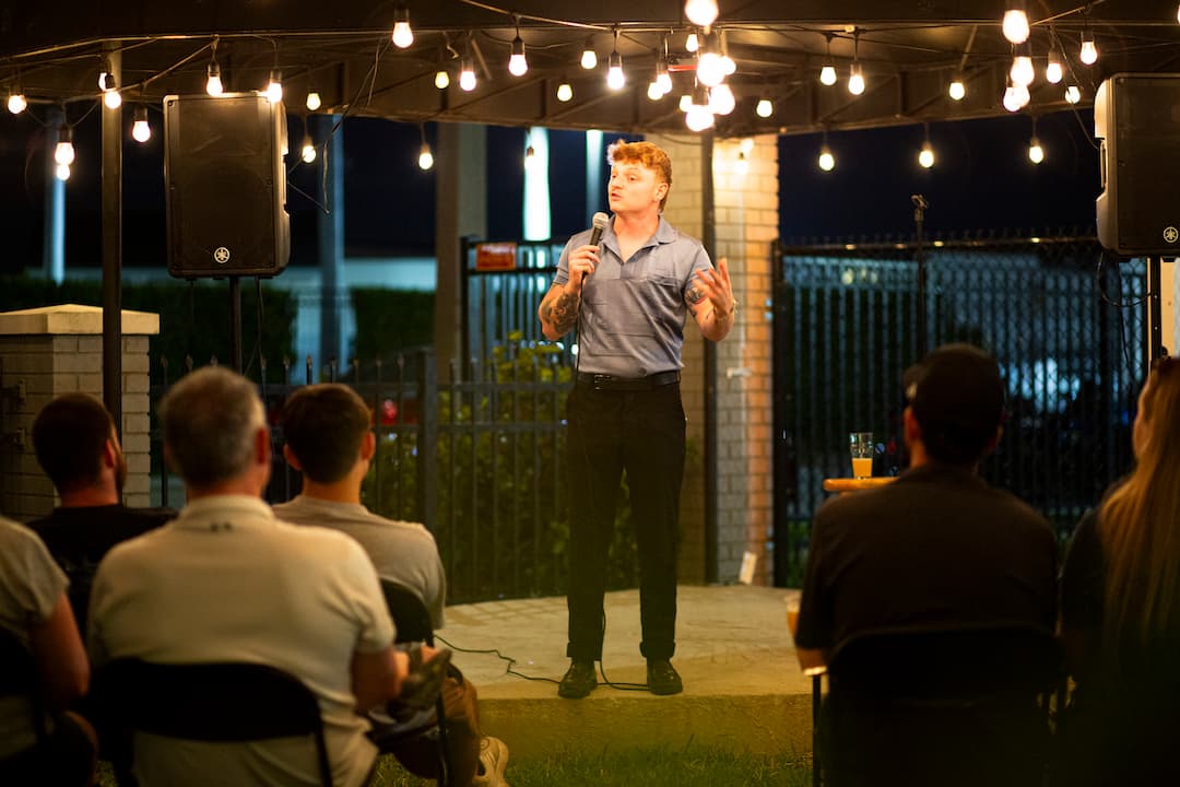 A row of audience members at a St Pete Standup Show