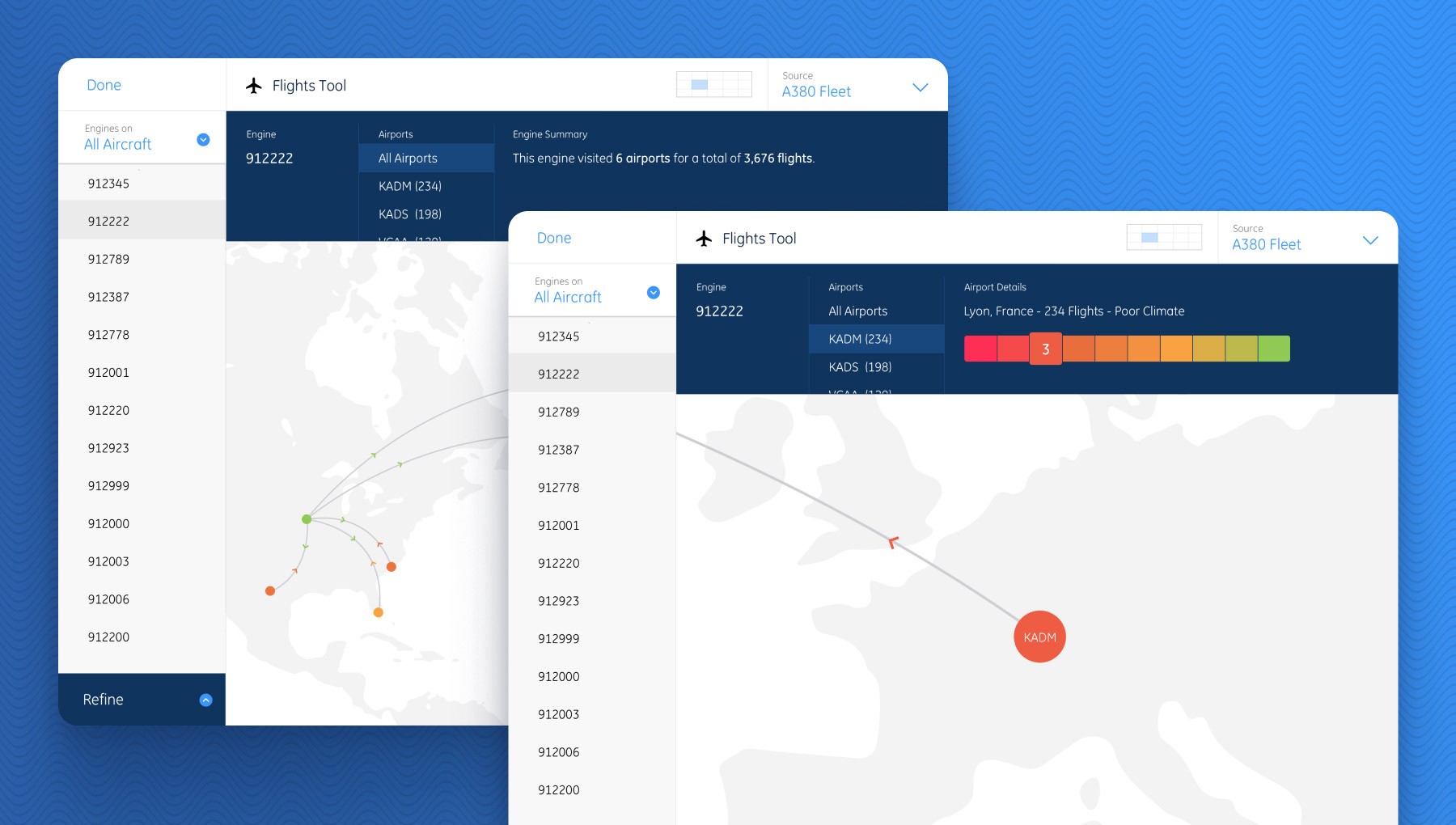 UI mockup of the Ascend software platform