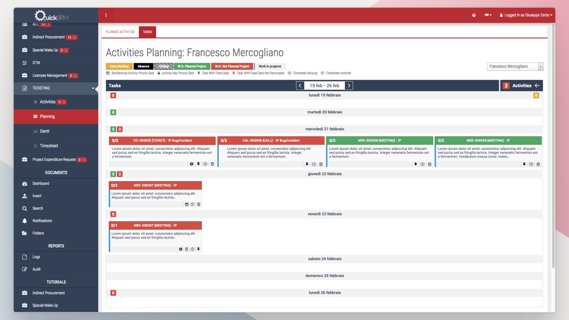 Screenshot of a web interface displaying various options and settings, highlighted with menu sections on the left.