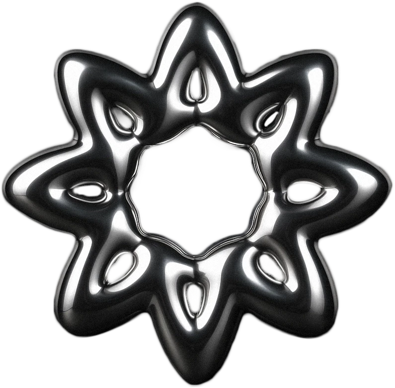 Abstraktes, sich drehendes Visual, bei dem mehrere A-Letter ein Zahnrad formen