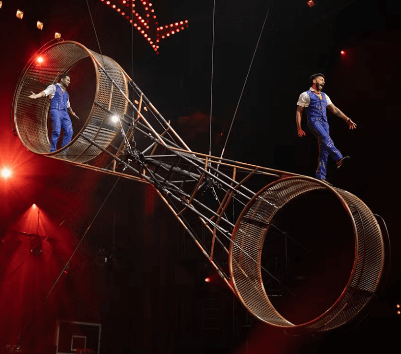 Cirque de Soleil's Mad Apple features death defying performances.