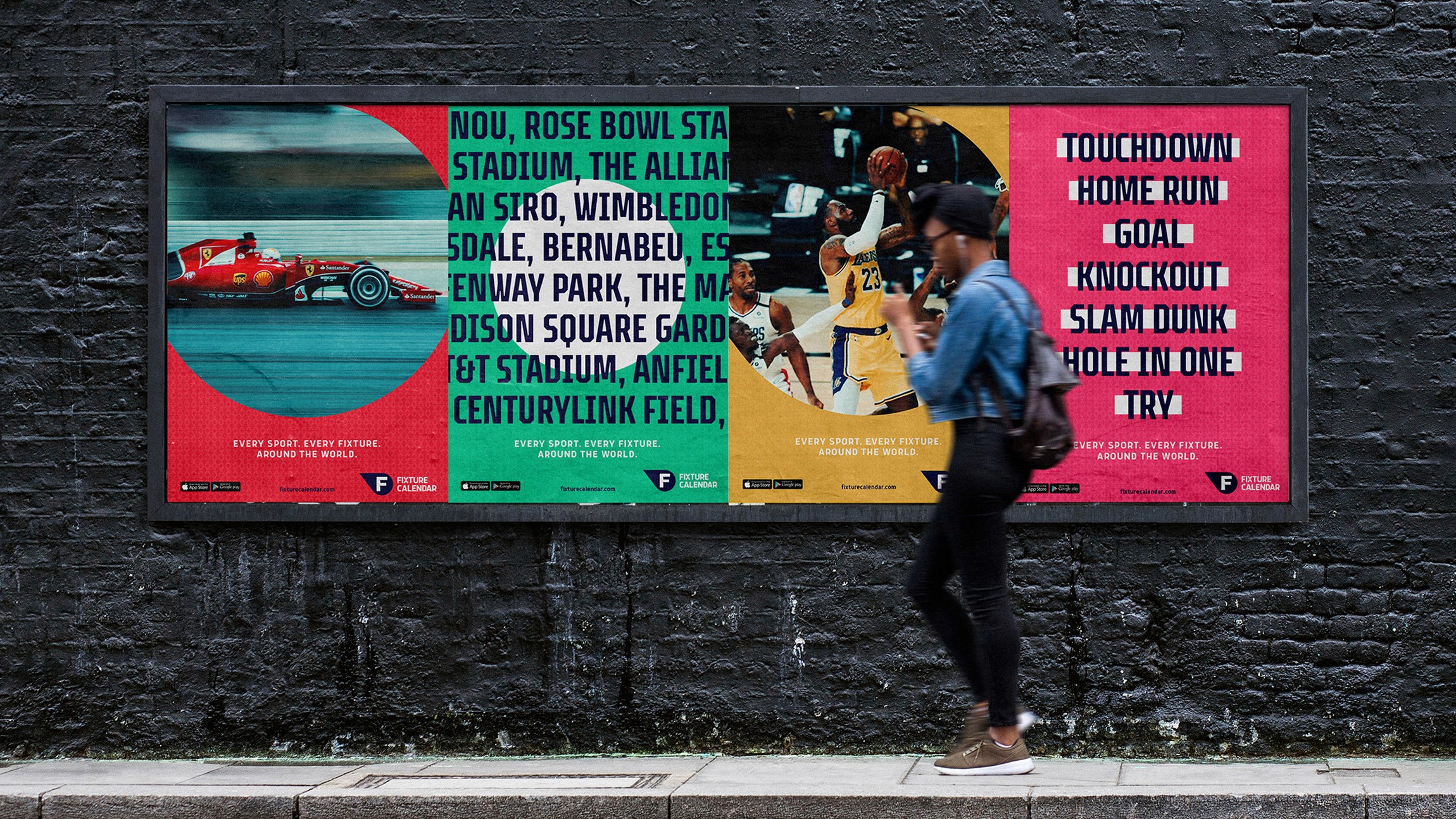 Fixture Calendar design by UK designer Dan Bailey