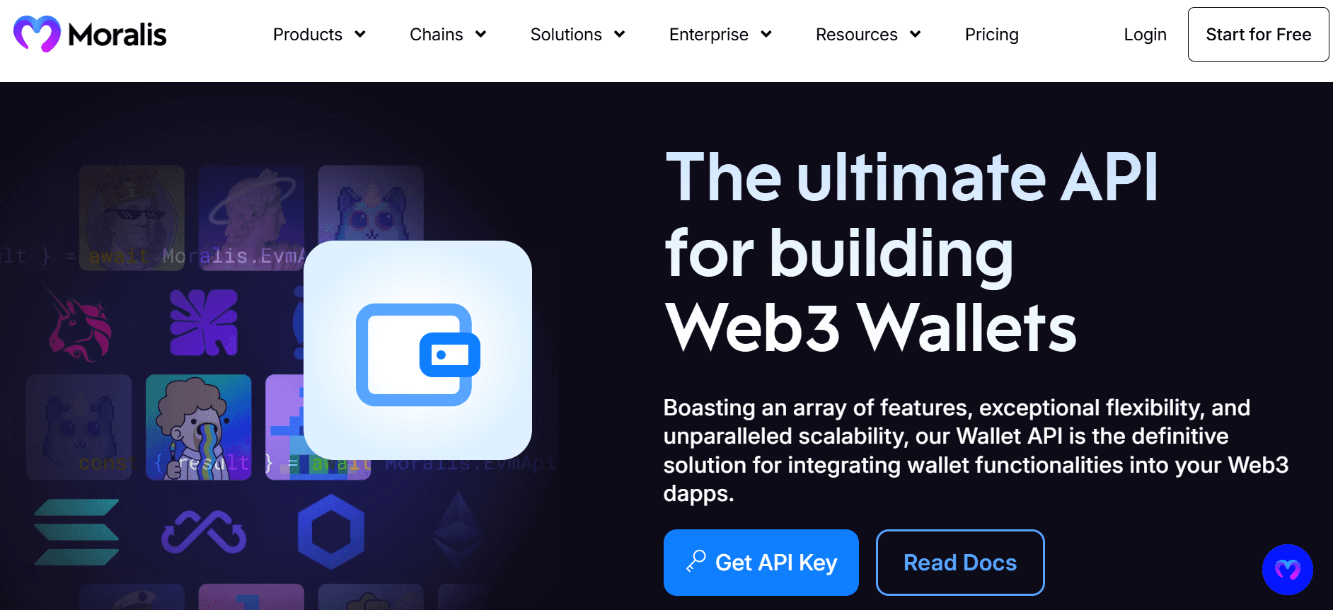 moralis - What API Can I Use to Add Onchain Wallet Data? 