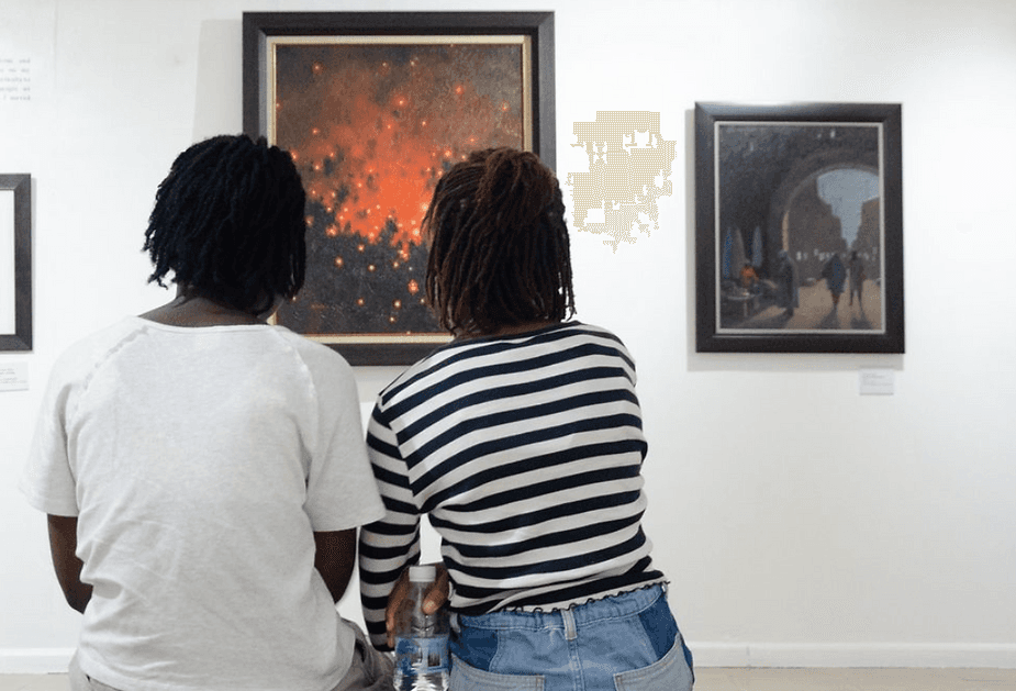 Guests at Abiola Olaku's exhibition Credit:National Museum