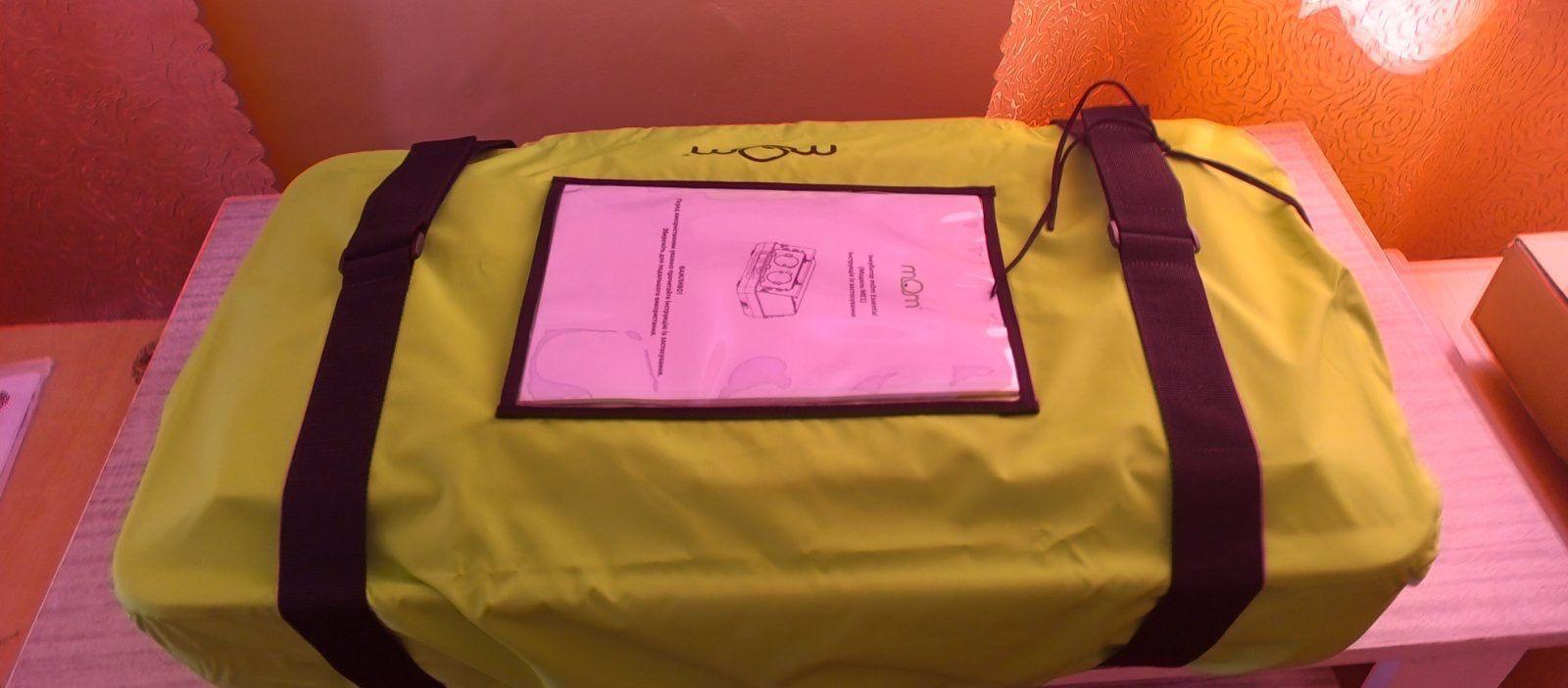 A mobile incubator system packed and ready for transport.