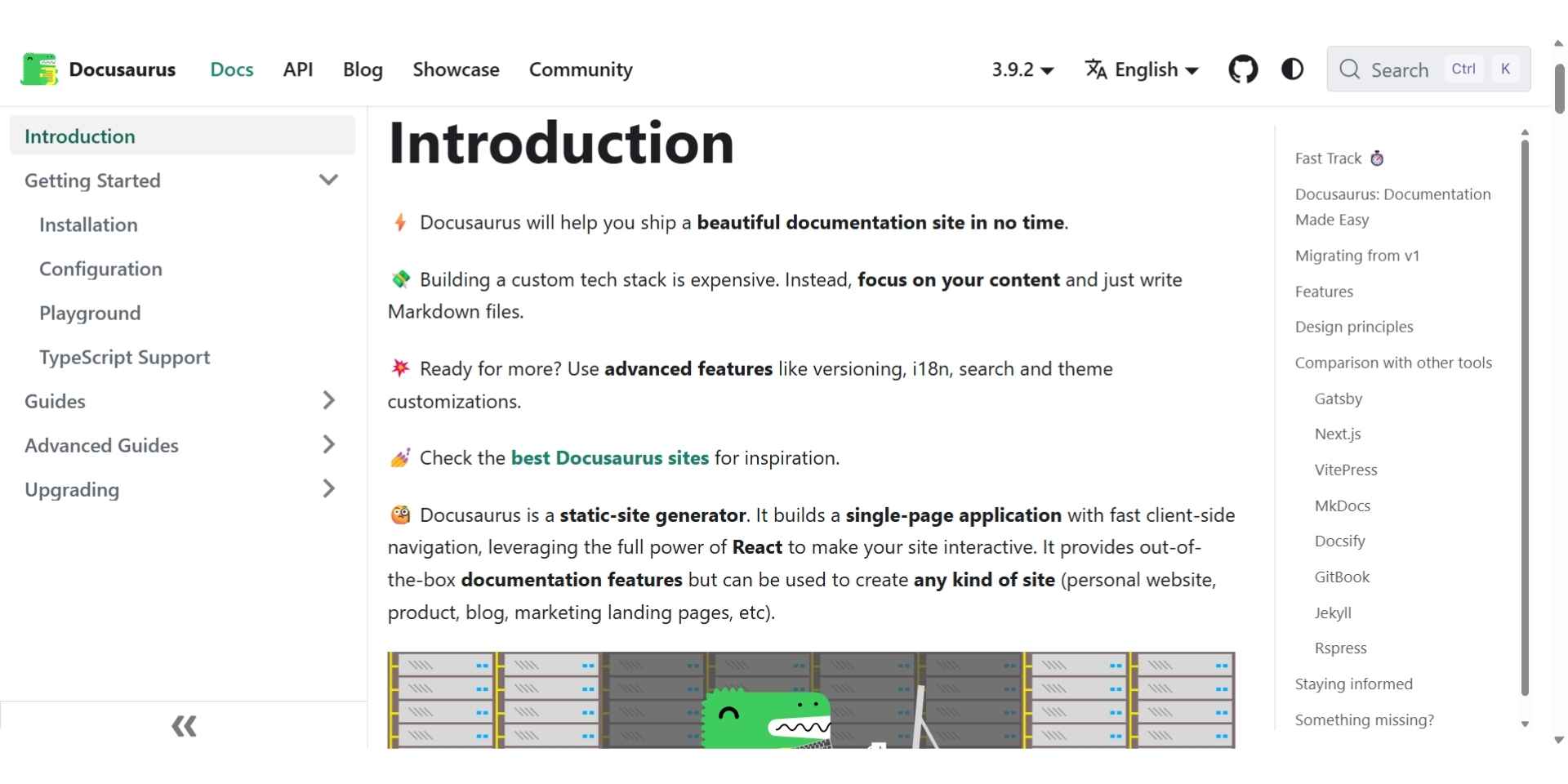 Docusaurus Dashboard