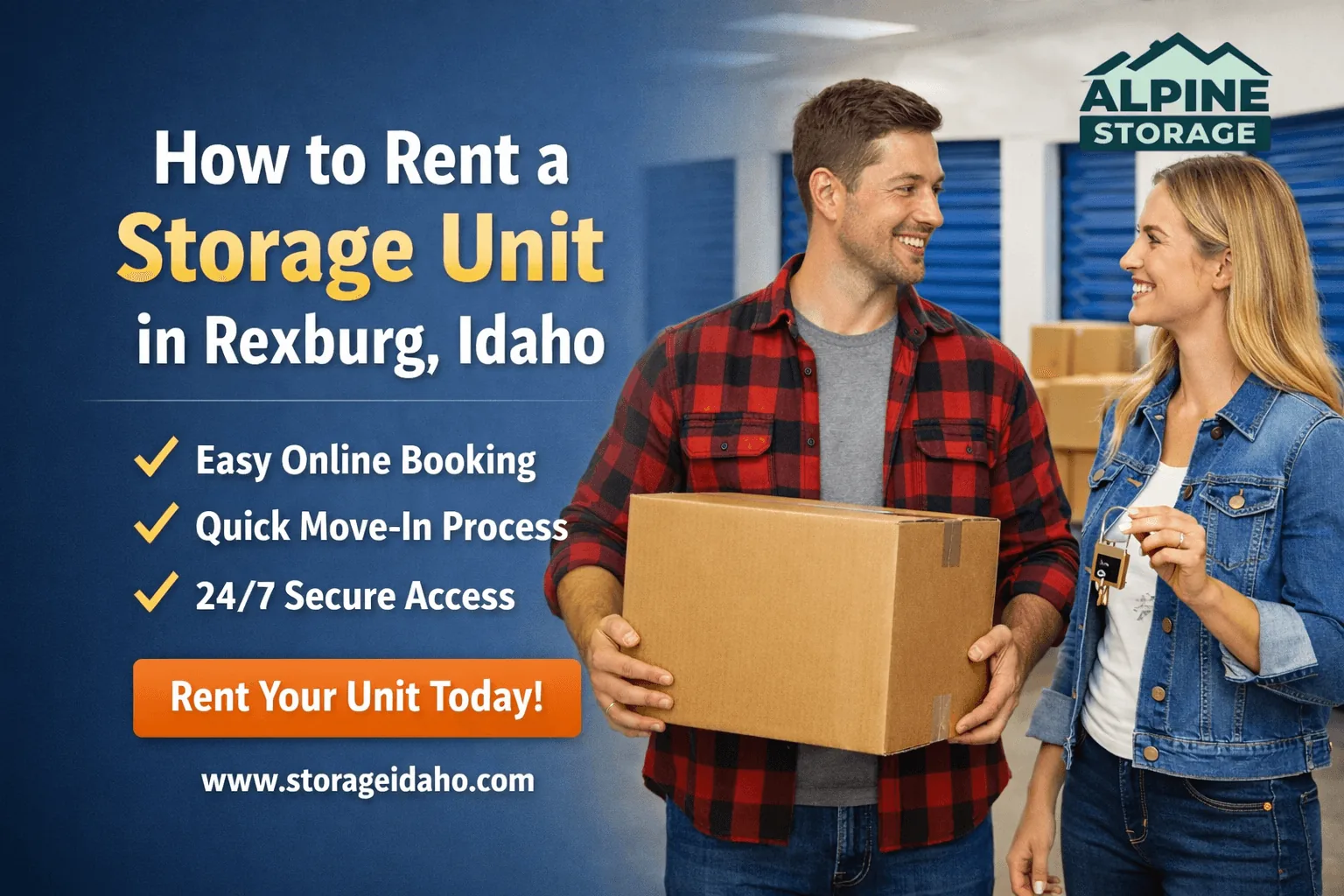 How to rent a storage unit in Rexburg online