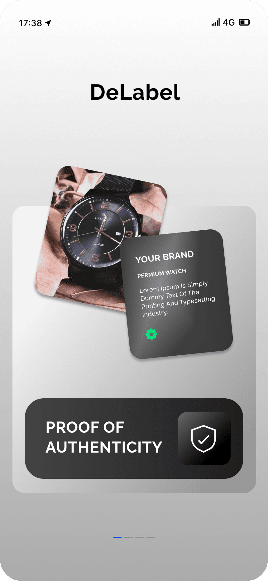 Screenshot of Trata Wallet App
