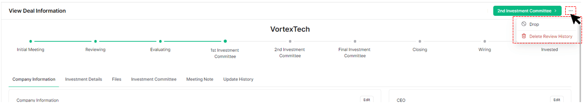 View deal information