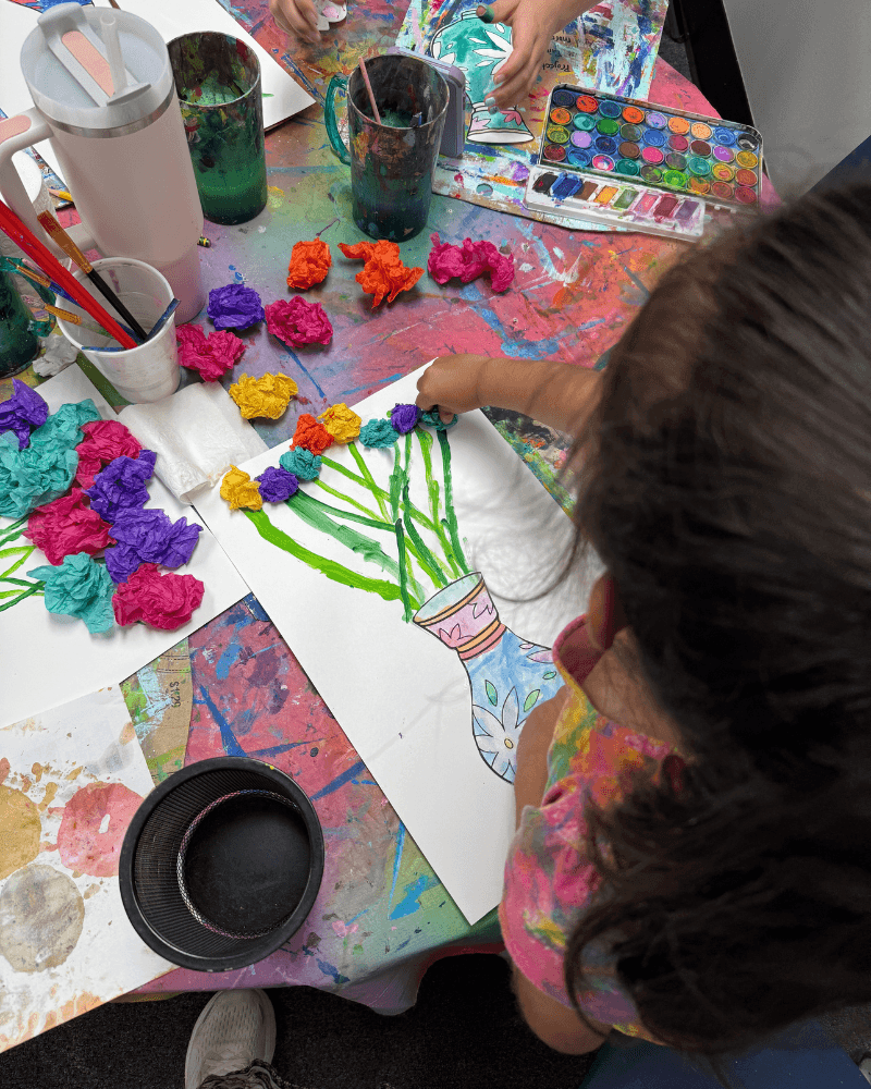 Kids art class at SportPlus Academy Indian Trail NC