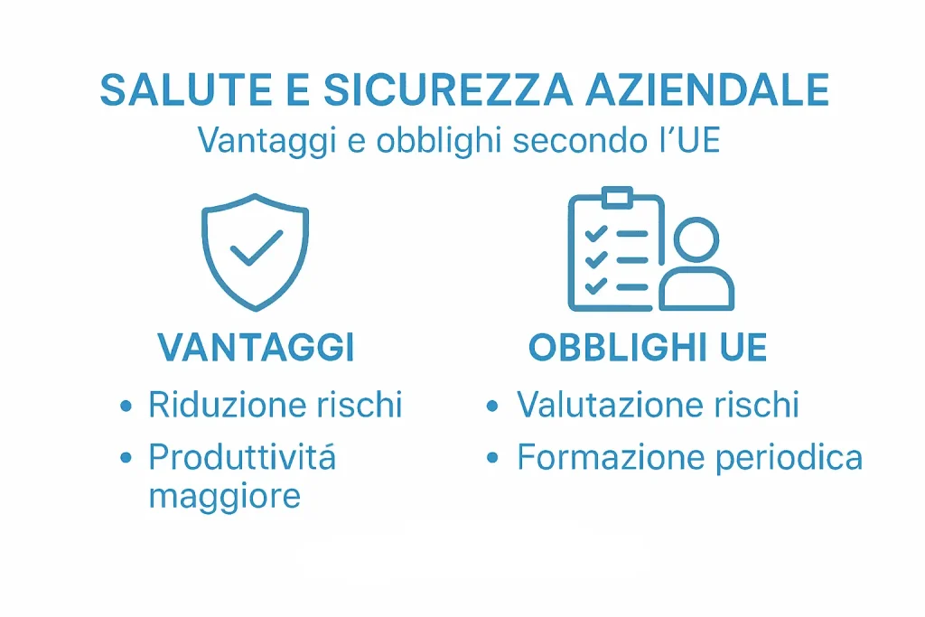 Infografica: tutti i vantaggi e gli obblighi legati alla salute e sicurezza sul lavoro