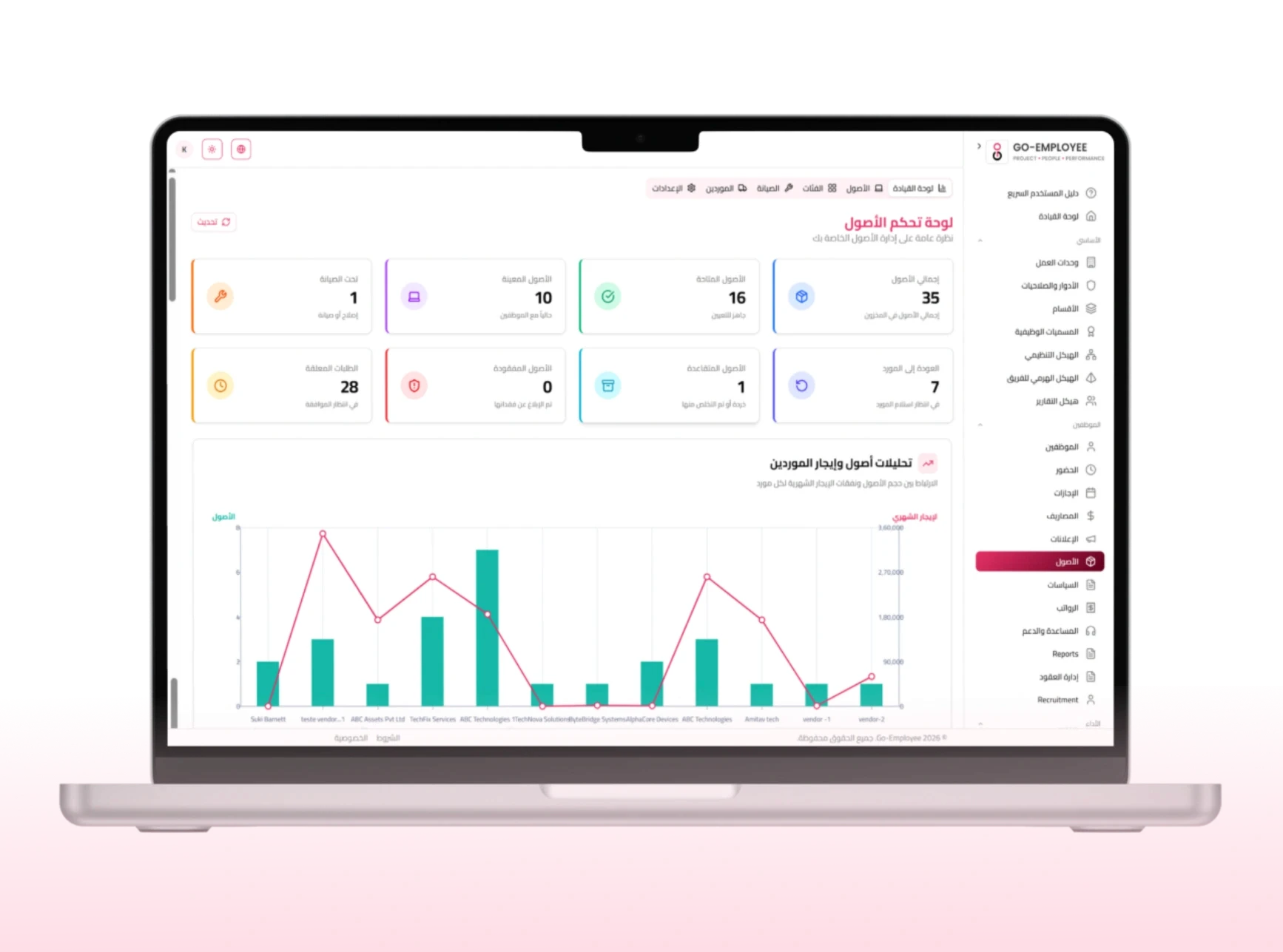 Go Employee Real-time visibility into asset utilization at a glance.