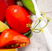 Realistic drawing of a tomato salad bowl. Realistic drawing of food. Realistic salad bowls. Digital drawing or painting of a realistic food. Bright realistic tomato salad bowl.