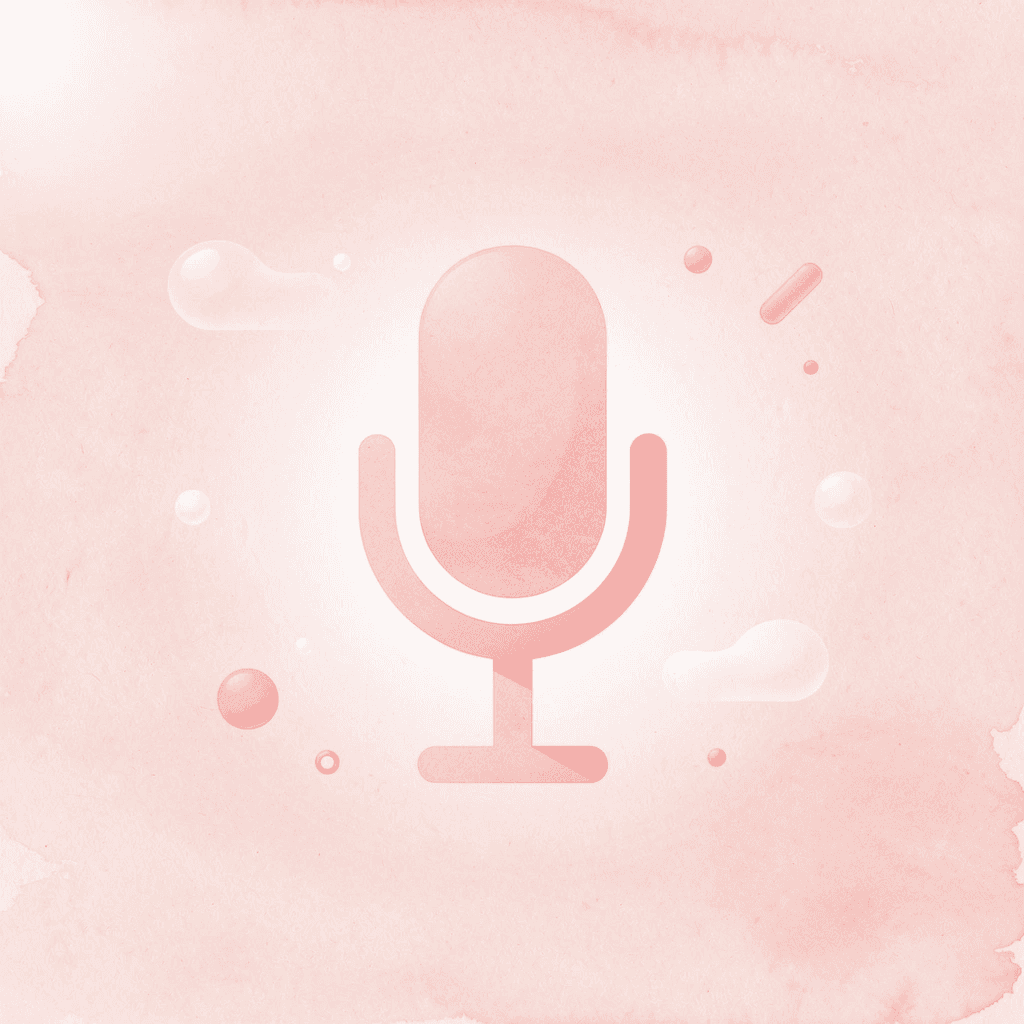 Microphone icon representing audio-first learning approach