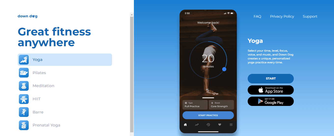down dog - Bend App Alternative