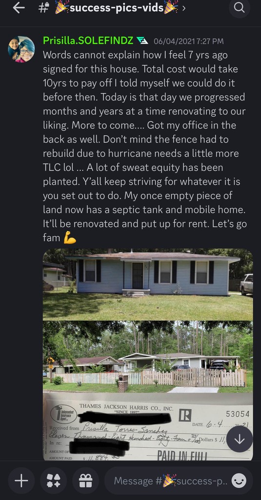 This a review that a client left for FlipFlip on their discord server