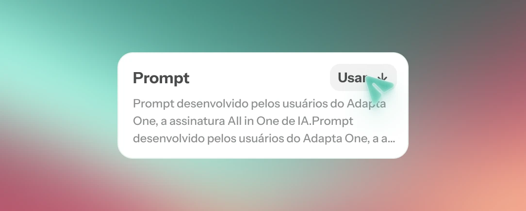Uso o prompt no chat