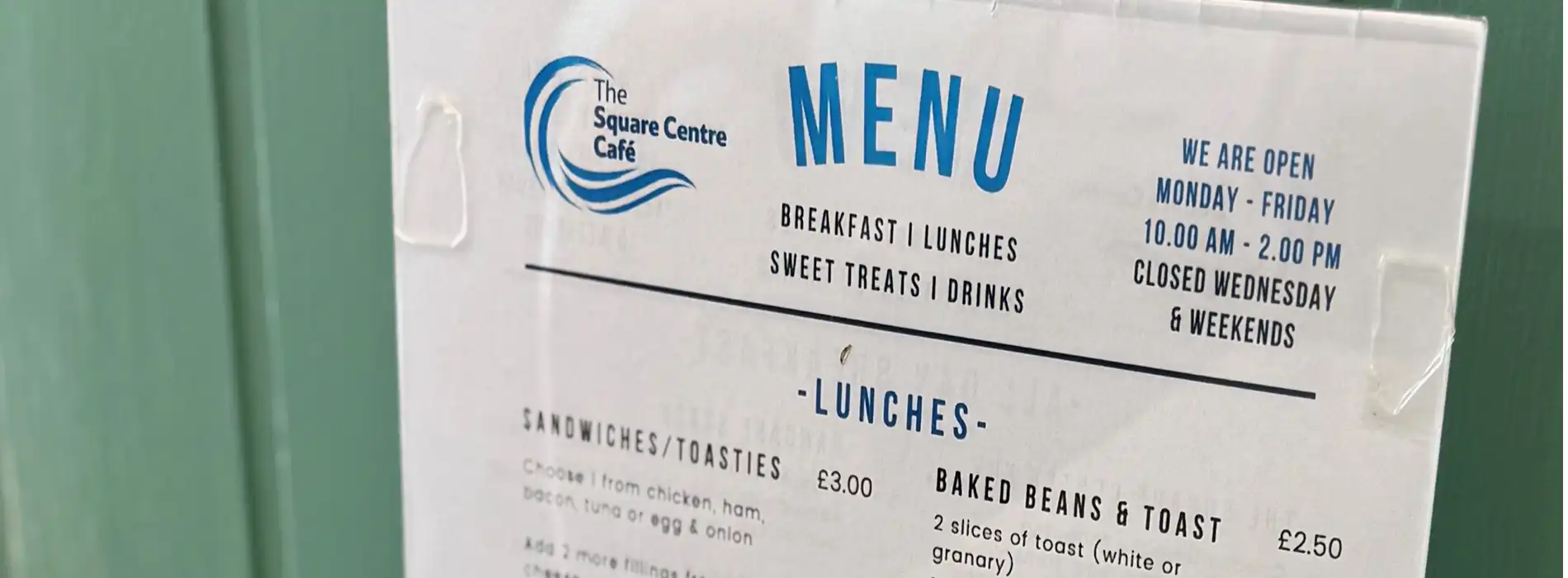 Cafe Menu