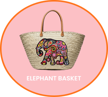 Wicker & Wit handcrafted basket bag in natural woven finish