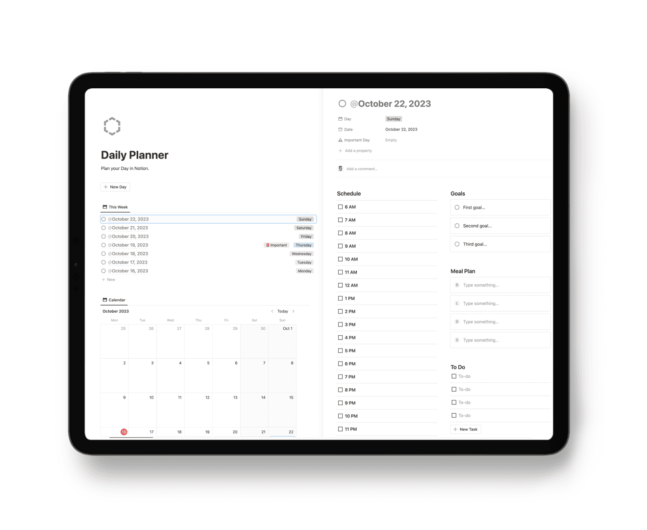 Notion Daily Planner for Free