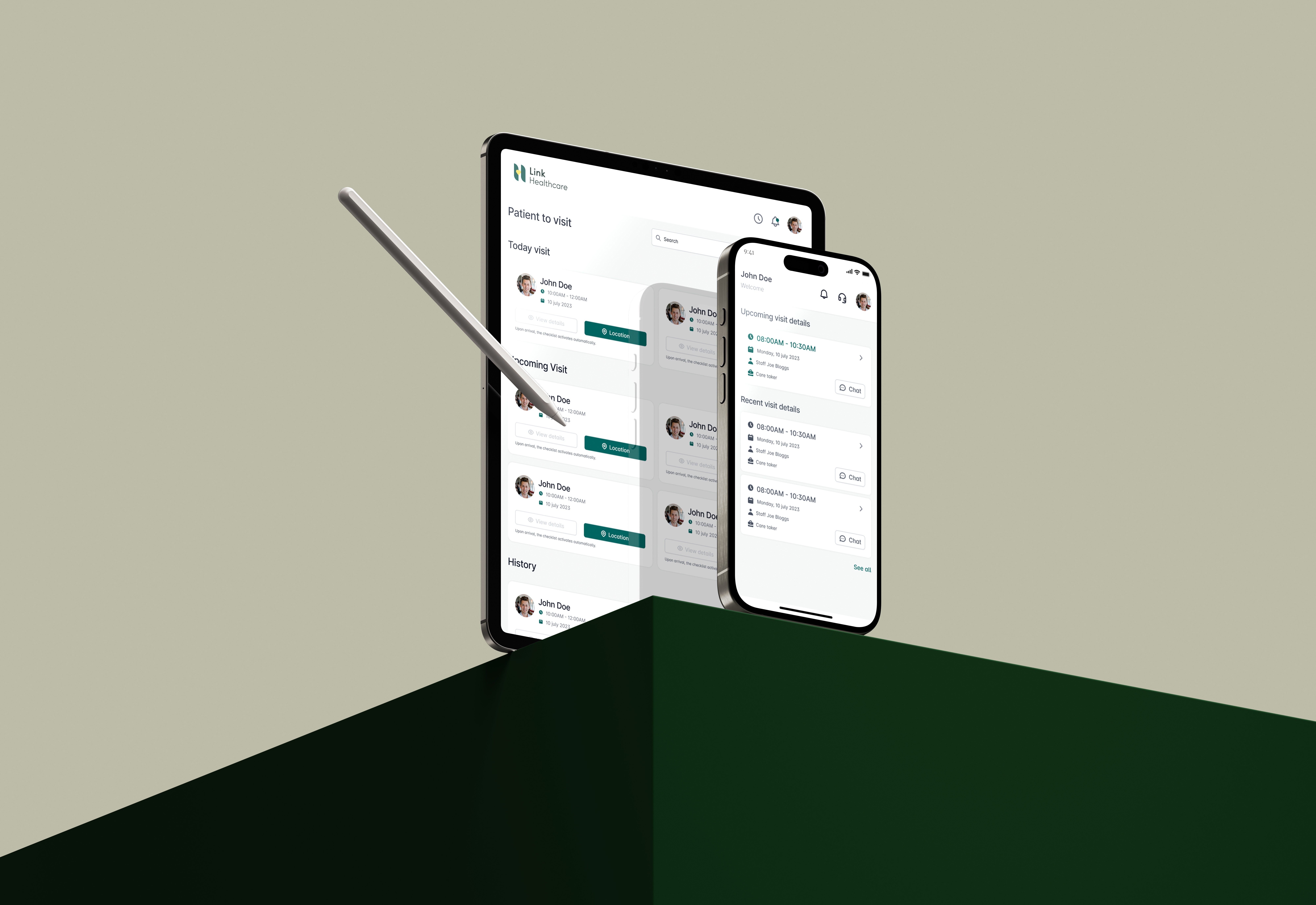 a cell phone on a ledge