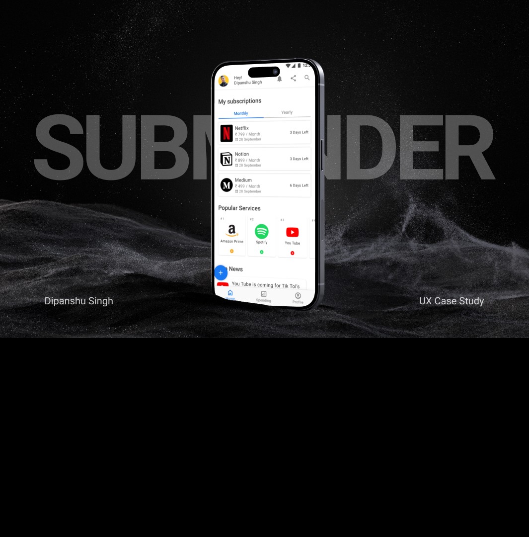 Subminder App Design
