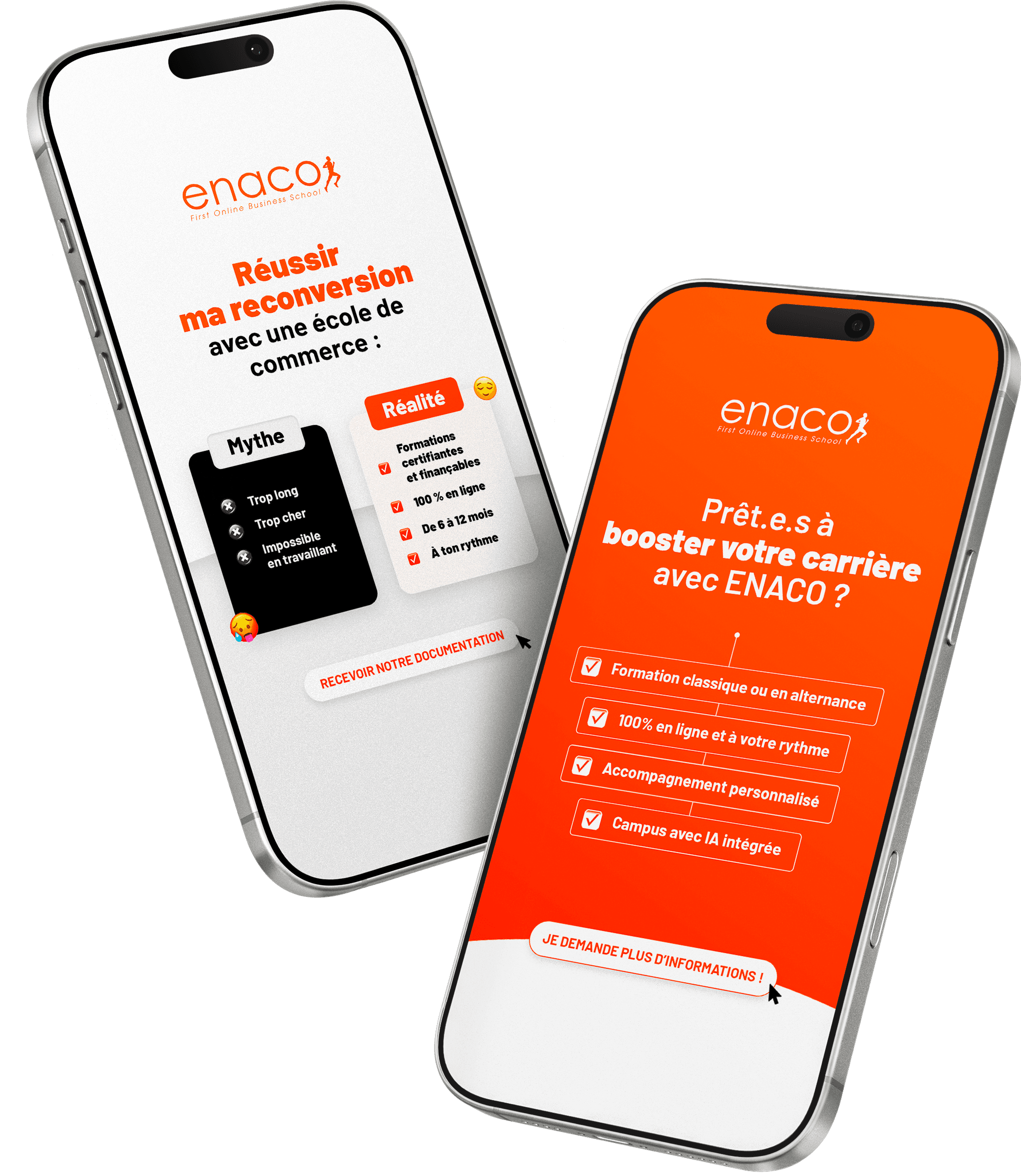 Exemple de publicité graphique Enaco conçue pour la génération de leads sur les réseaux sociaux