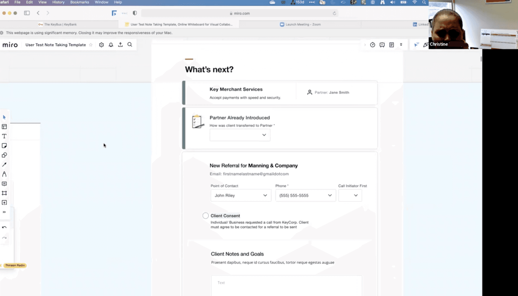 Referral Form and Client Notes