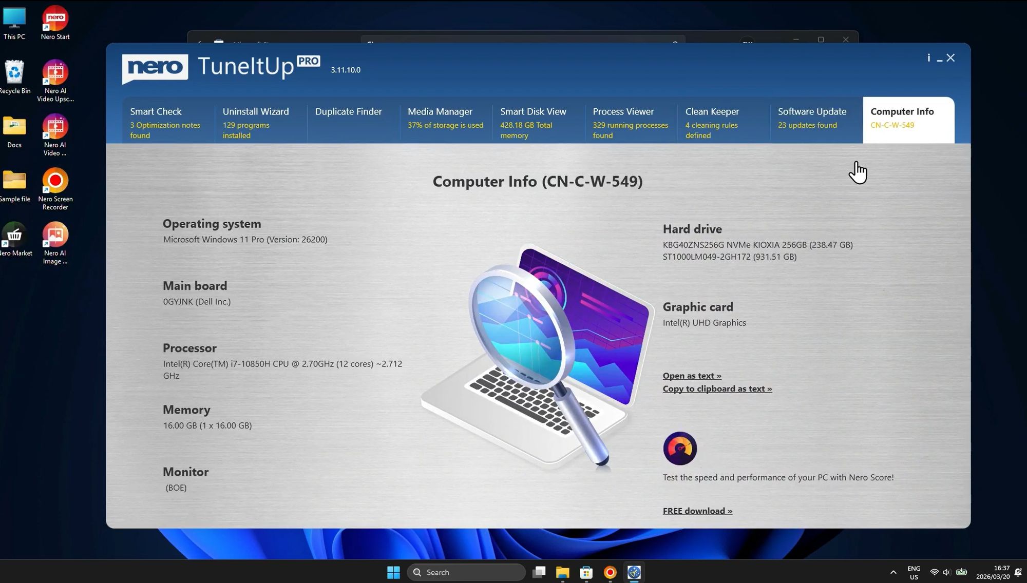 Nero TuneItUp Pro Overview