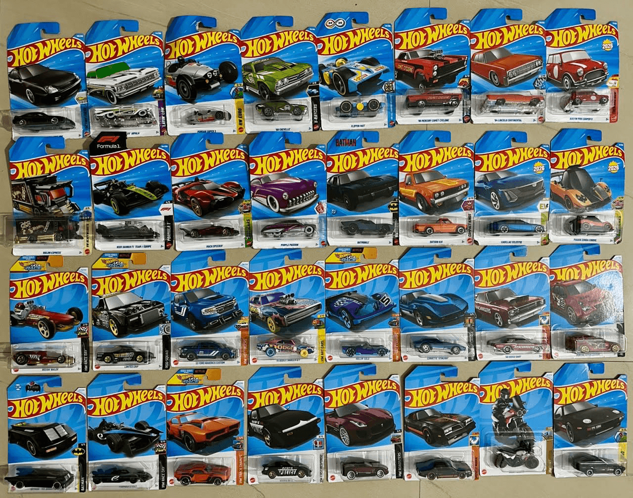Vibha’s sealed Hot Wheels collection