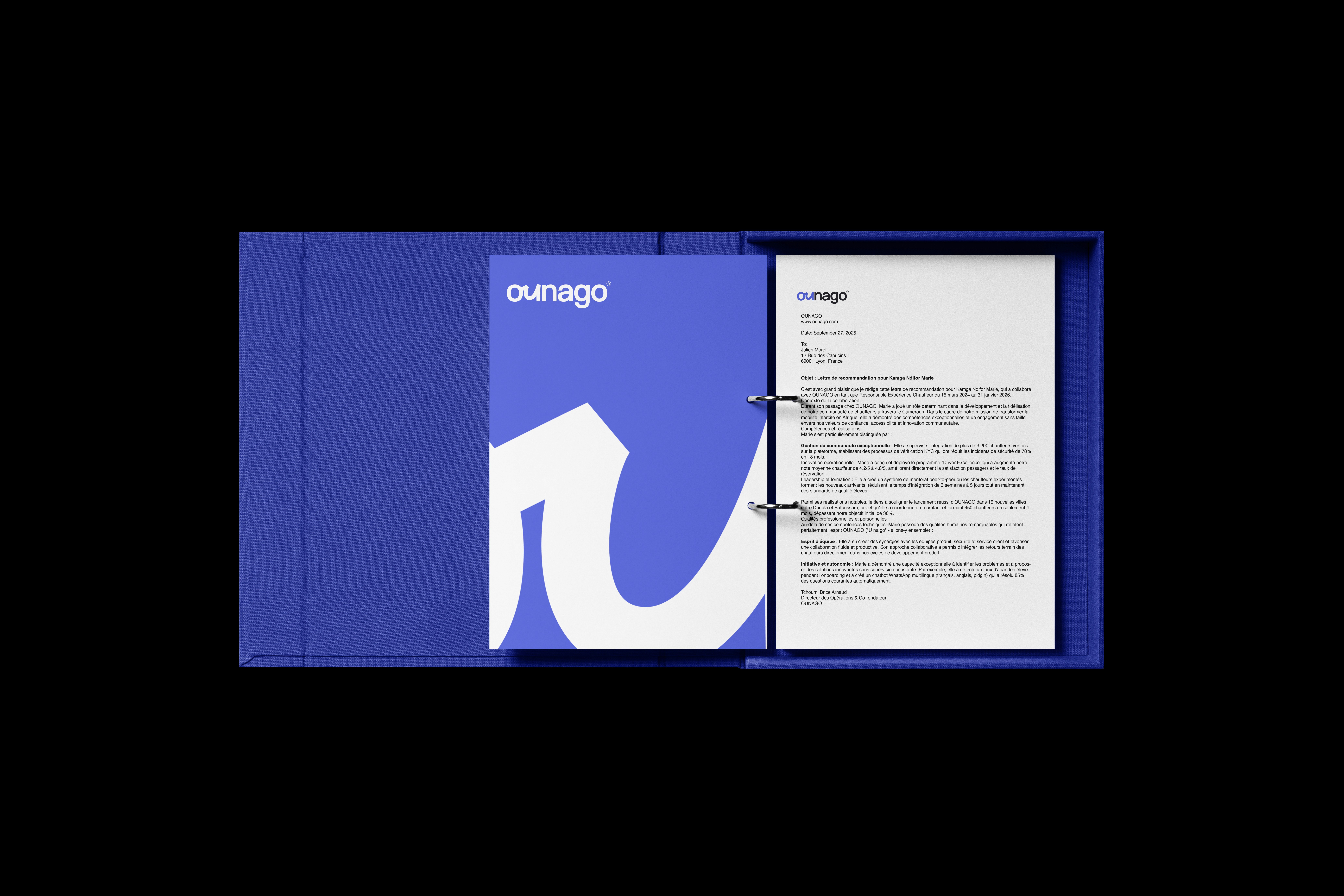 Custom Ounago brand identity design - logo and visual system by Logomint