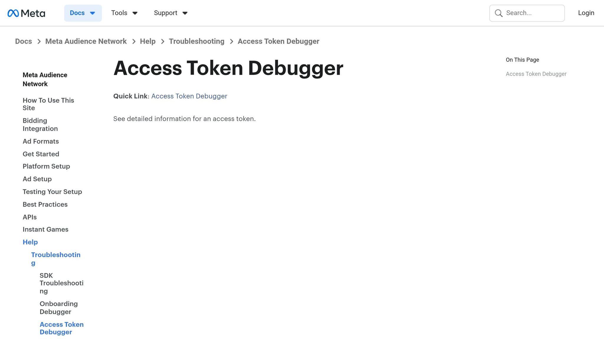 Access Token Debugger