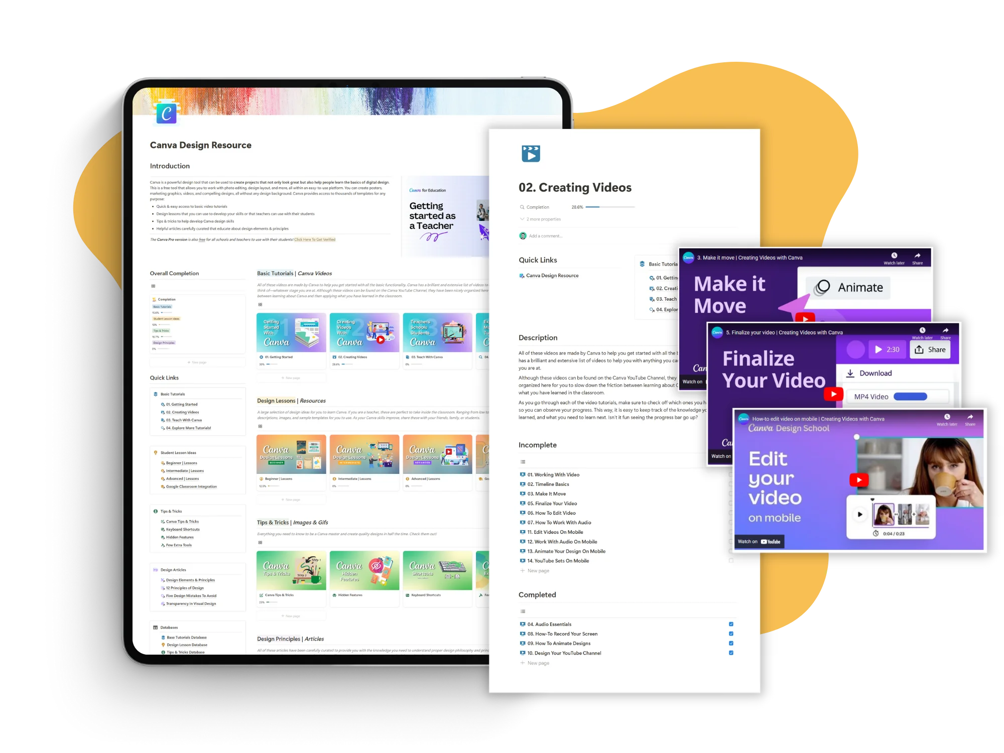 Course Creator notion template