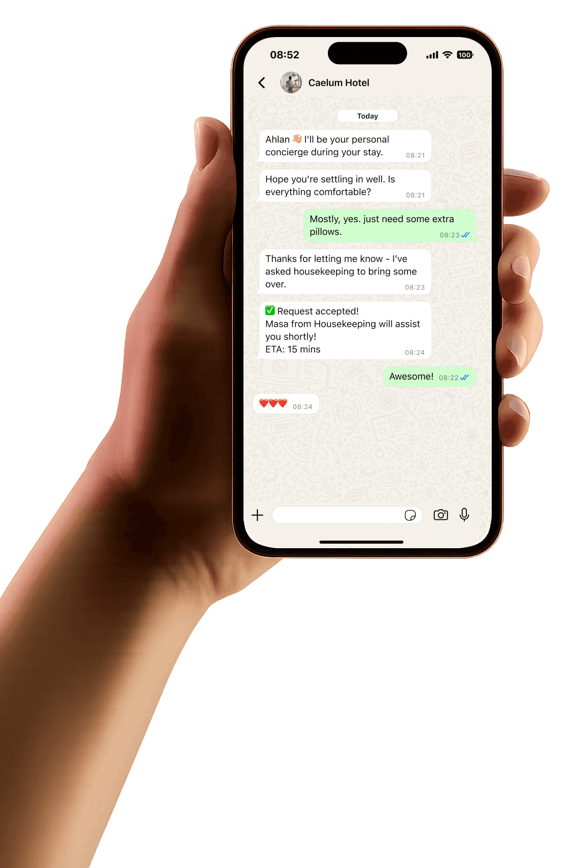 Phone in Hand Mockup