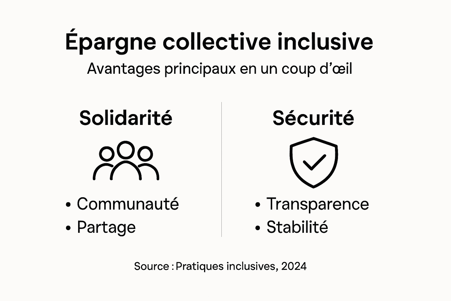 Infographie : les bénéfices d’une épargne collective accessible à tous