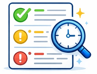 color-coded compliance indicators