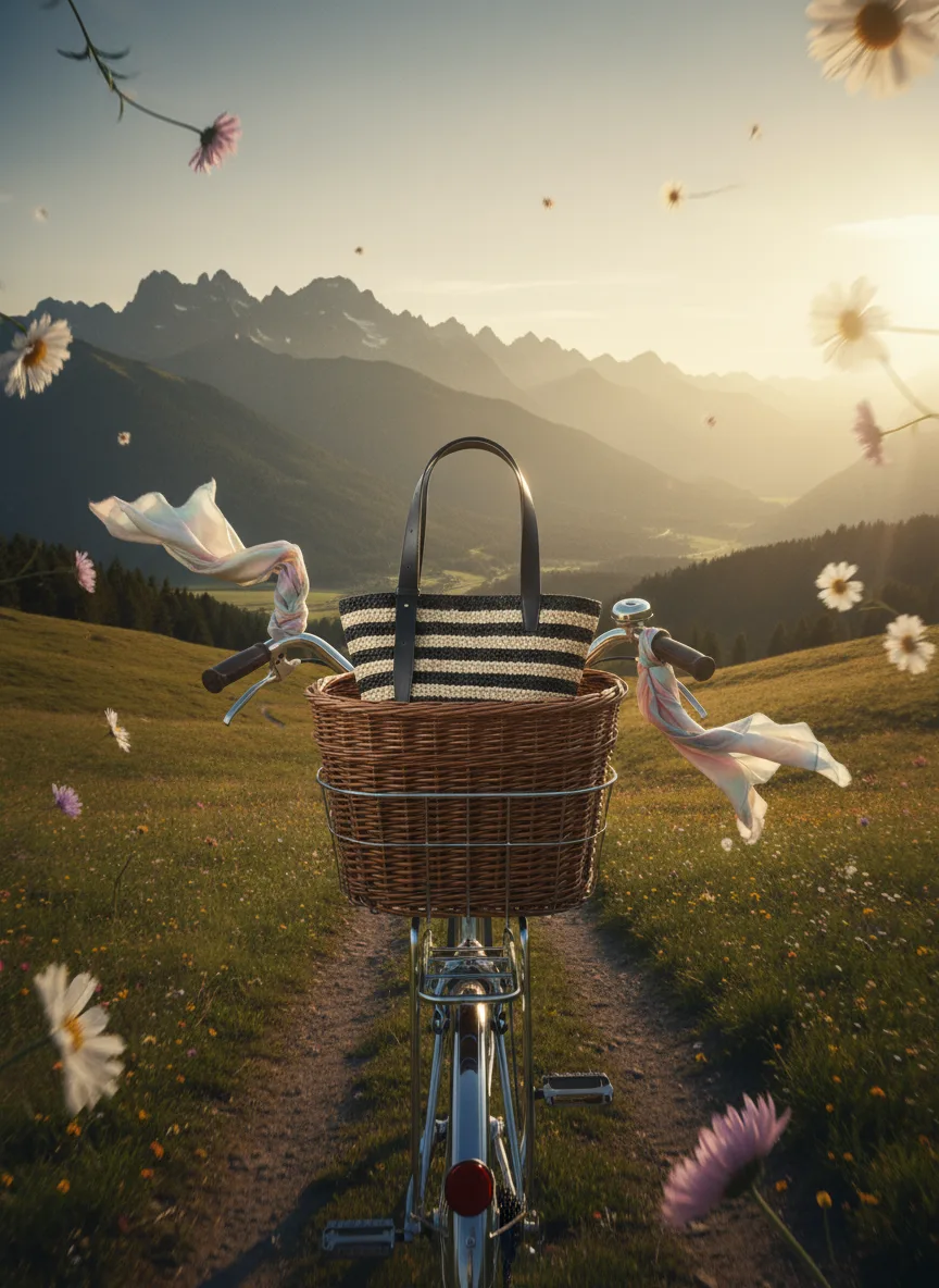 scene4-ai product photography-fashion bag campaign creation-bag in country field