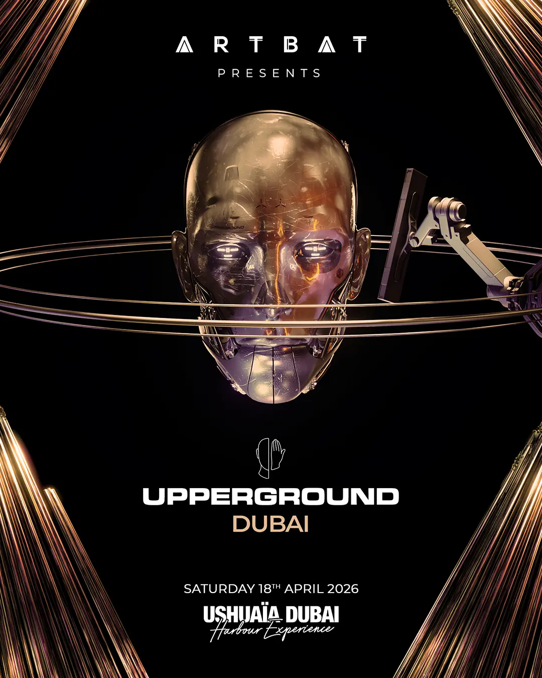 ARTBAT' UPPERGROUND 8 April 2026 Ushuaïa Dubai show poster 