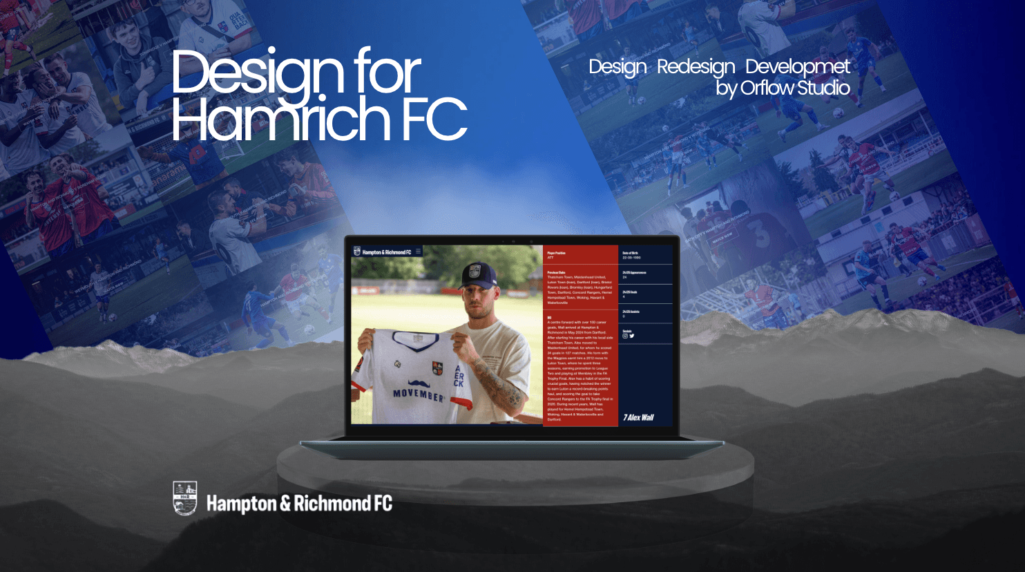 Optimized product pages showcasing official Hampton & Richmond FC merchandise with improved navigation and clear CTAs.