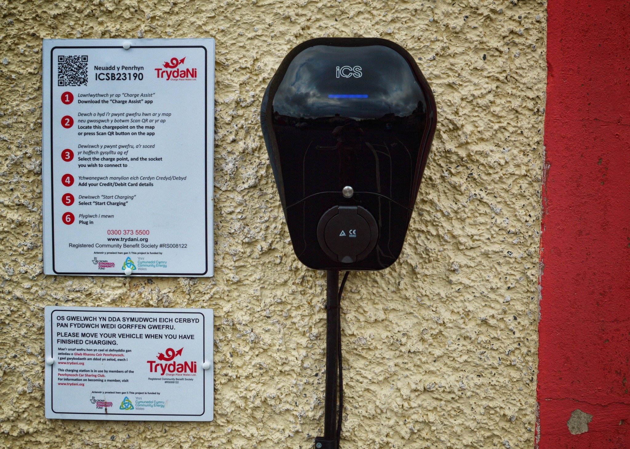 Charging in Penrhyn-coch