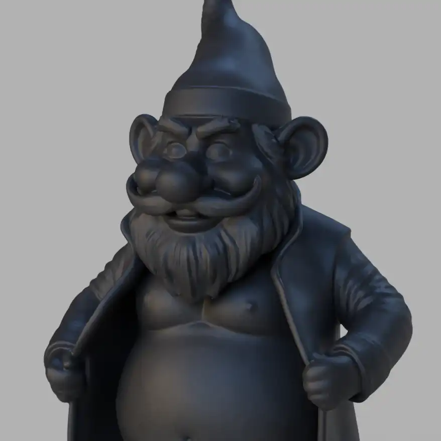 detailbeeld van de 3d kabouter