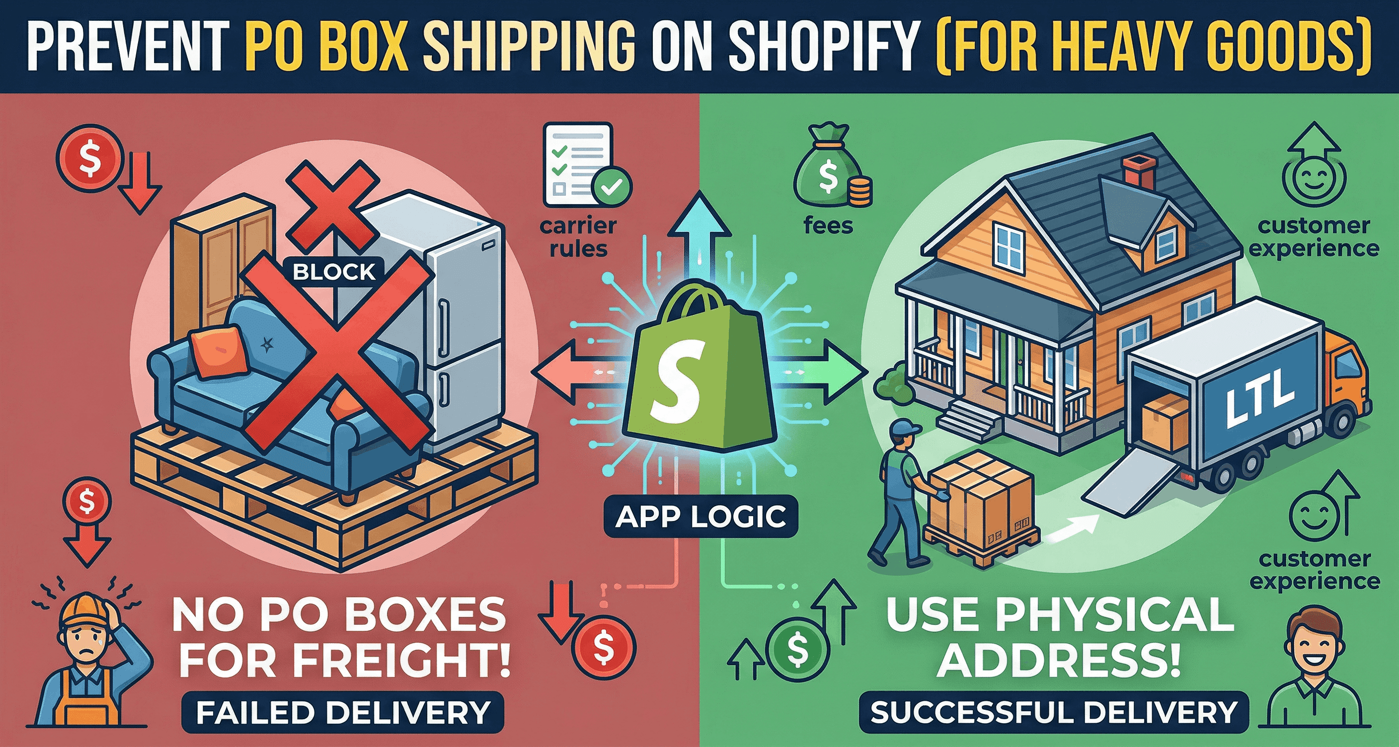 How to Prevent PO Box Shipping on Shopify for Heavy Goods